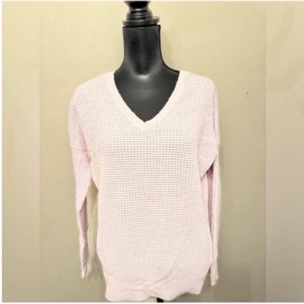 Vince  Women’s Light Purple Baggy Cozy V-Neck Sweater S